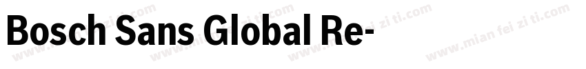 Bosch Sans Global Re字体转换